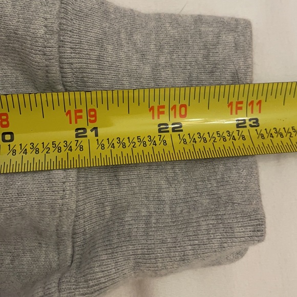 VTG Polo by Ralph Lauren Gray Sweatshirt Raised Felt Lettering USA Flag XL - Picture 13 of 15